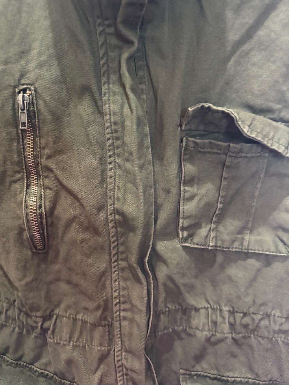Ashley By 26 International Olive Utility Vest with Snap Epaulets - Picture 3 of 7